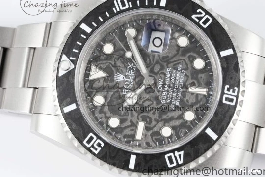 MiroTime 0219 Submariner Sandblasted DIWF Best Edition Carbon Bezel Carbon Dial Dial on SS Bracelet VR ModernLook 2064